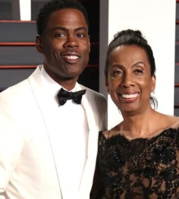 Rosalie Rock with her son Chris Rock